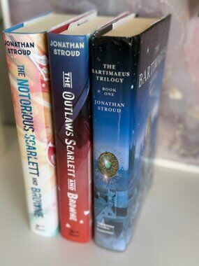 ✨ Jonathan Stroud Book Bundle Hardcover | Bartimaeus Trilogy + Scarlett & Browne